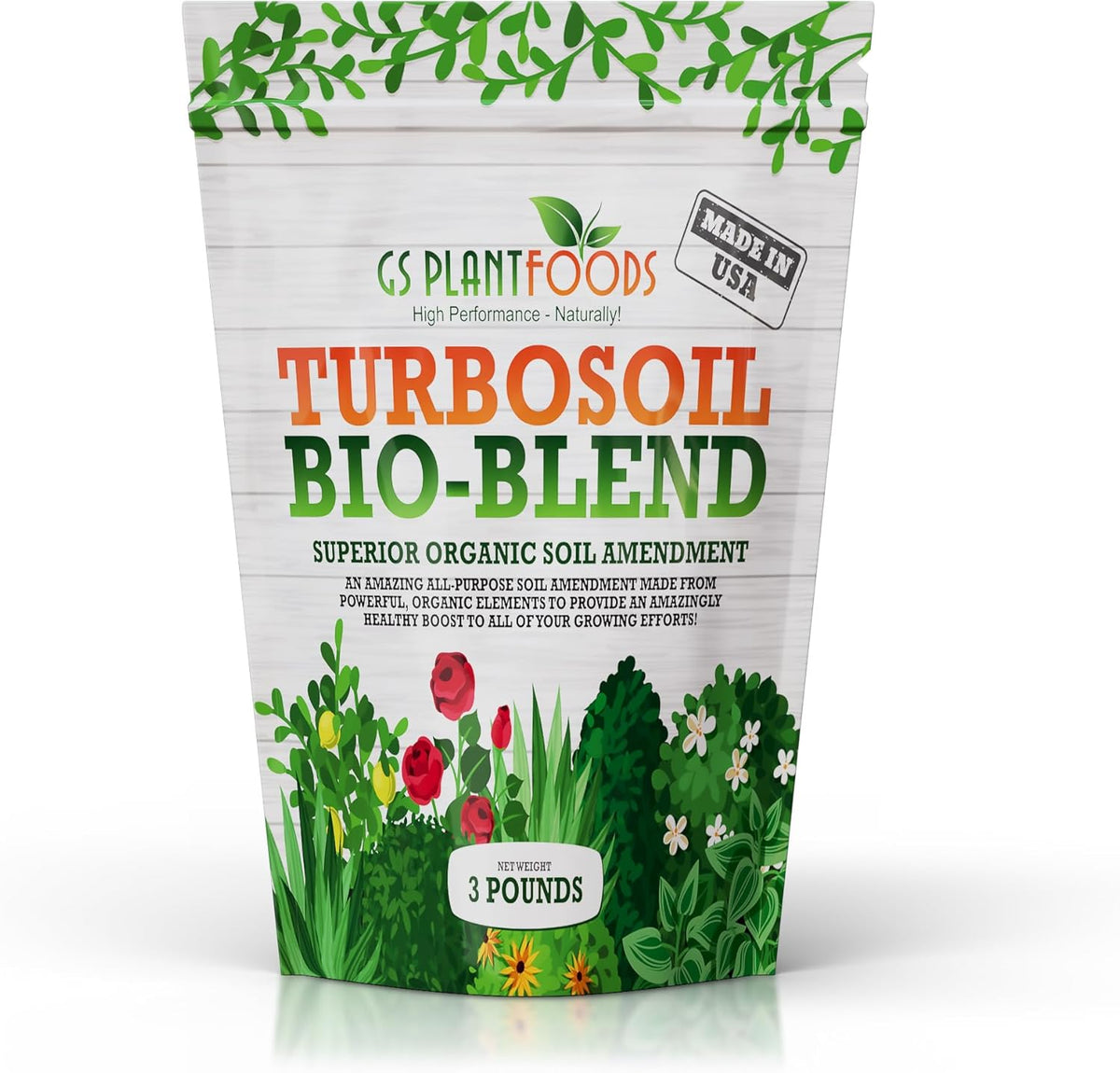 Organic soil amendment for garden beds and plant care