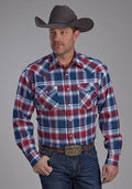 Roper 2205 Flannel (Red) - Men's Western Shirt — product image