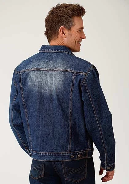 Roper Rangegear (Medium Wash) - Men's Denim Jacket