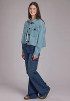 Roper 2450 Cropped (Blue) - Women's Denim Jacket