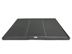 Square Cast Iron Griddle Pan with Reversible Grill - Black