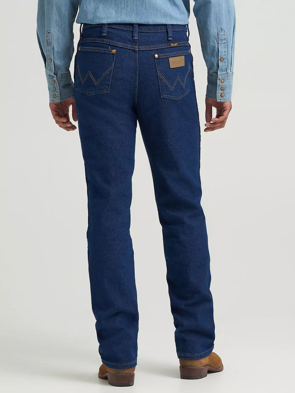 Wrangler - Men's Cowboy Cut® Navy Stretch Slim Fit Jeans - 937STR