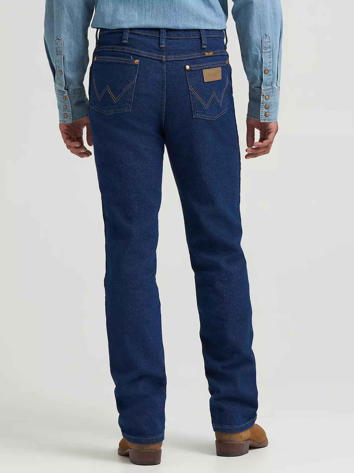 Wrangler - Men's Cowboy Cut® Navy Stretch Slim Fit Jeans - 937STR