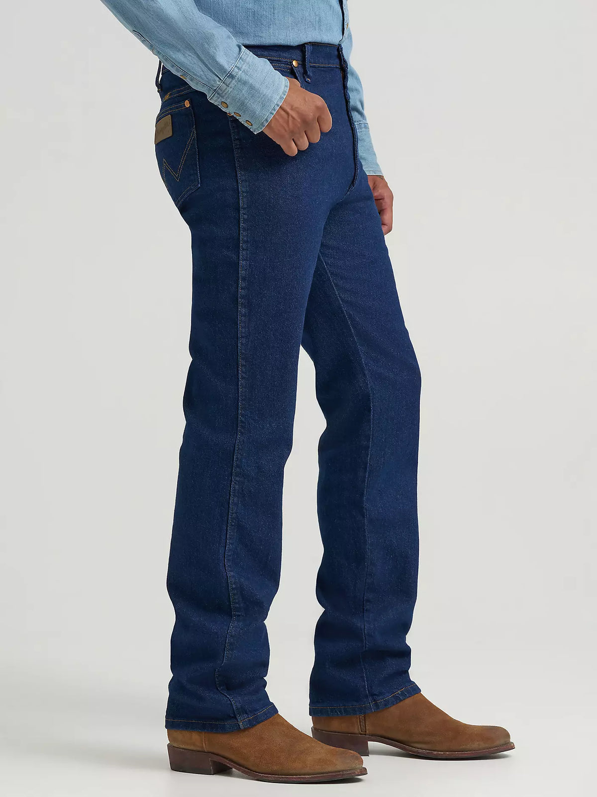 Wrangler - Men's Cowboy Cut® Navy Stretch Slim Fit Jeans - 937STR