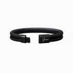 Men's Genuine Leather Double Strap Dublin Bracelet