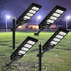 4 pack 200W solar street lights 25000 lumens — product image
