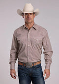 Stetson 2872 Diamond Geo (Red) - Men's Western Shirt — product image