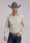 Stetson 2875 Southwest Stripe (Cream) - Men's Western Shirt — product image