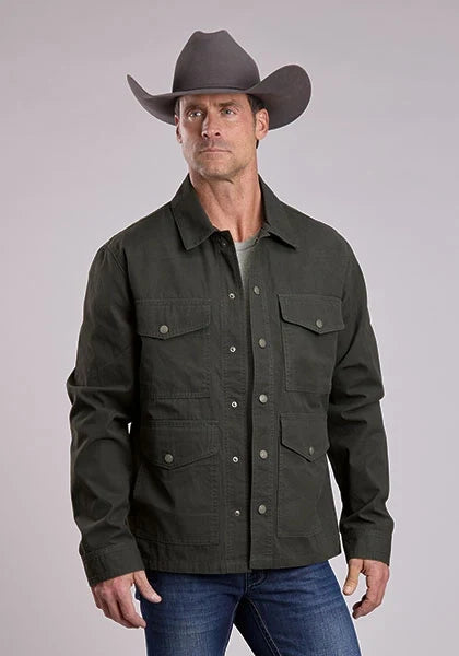 Stetson Waxed Canvas (Green) - Men's Jacket — product image