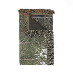 Bison Woven Throw Blanket — Rustic Woodland Home Decor
