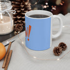 Western Cowgirl "Yeehaw" Ceramic Mug, Sky Blue