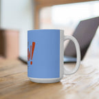 Western Cowgirl "Yeehaw" Ceramic Mug, Sky Blue