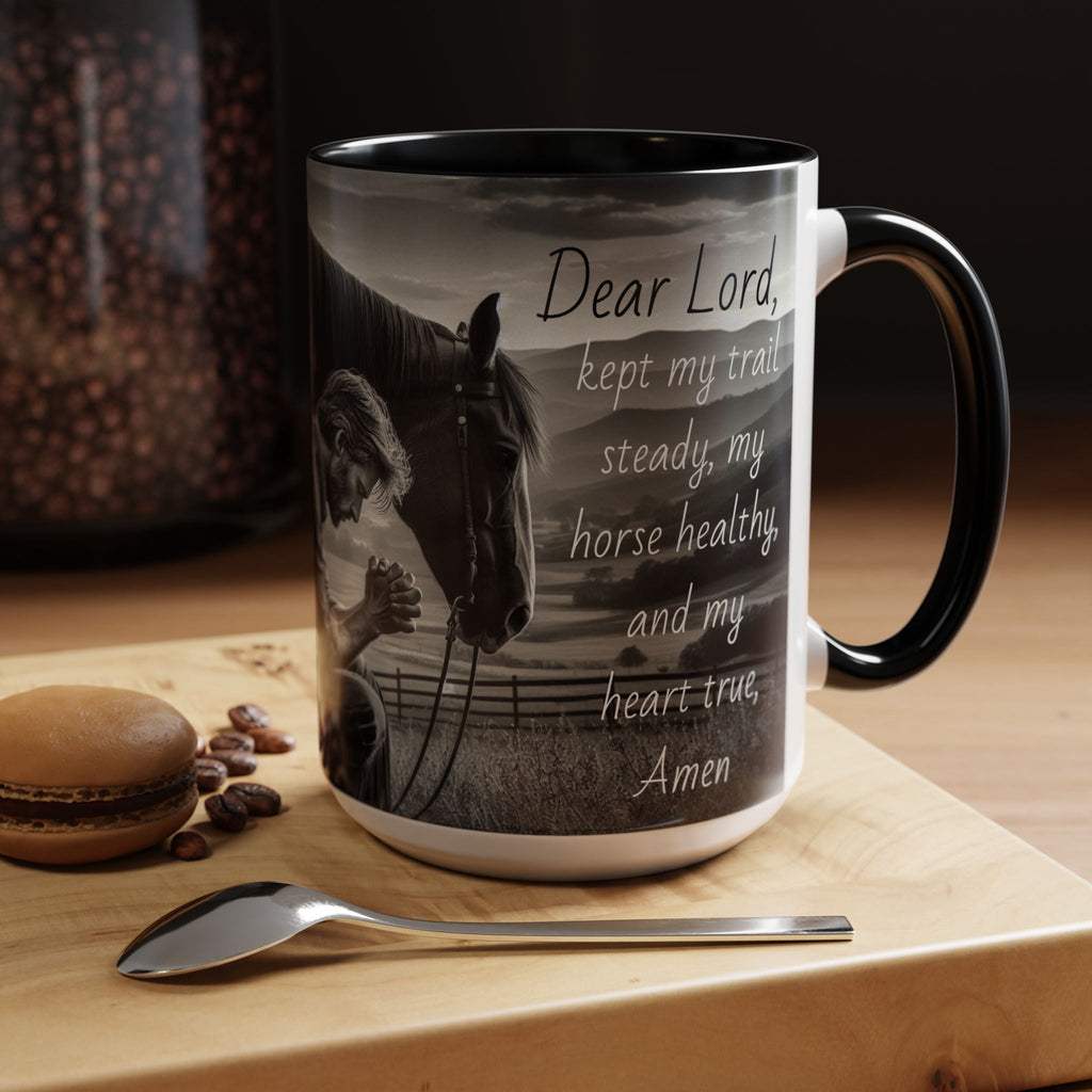 Praying Cowboy Inspirational Coffee Mug, Western Theme Mug
