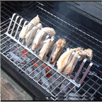 Stainless Steel Barbecue Grill Holder Smoking Rib Racks Grilling BBQ Accessories Outdoor Roasting Stand Picnic Utensil — product image
