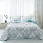 Kasentex Reversible Lightweight Cotton Floral Bedding Set Twin/Queen/King - Comfortable Home Bedding