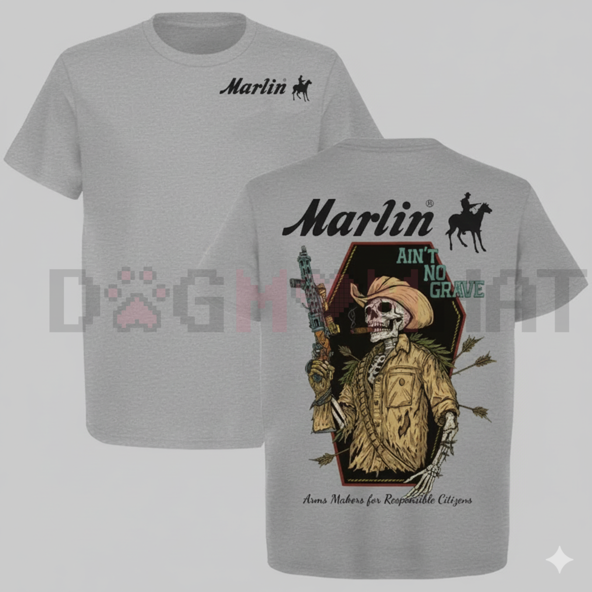 "Marlin Ain’t No Grave Cowboy" T-Shirt — product image