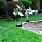 2-Pack: 32LED Outdoor Solar Ground Light Garden Lawn Waterproof Windmill Lamp