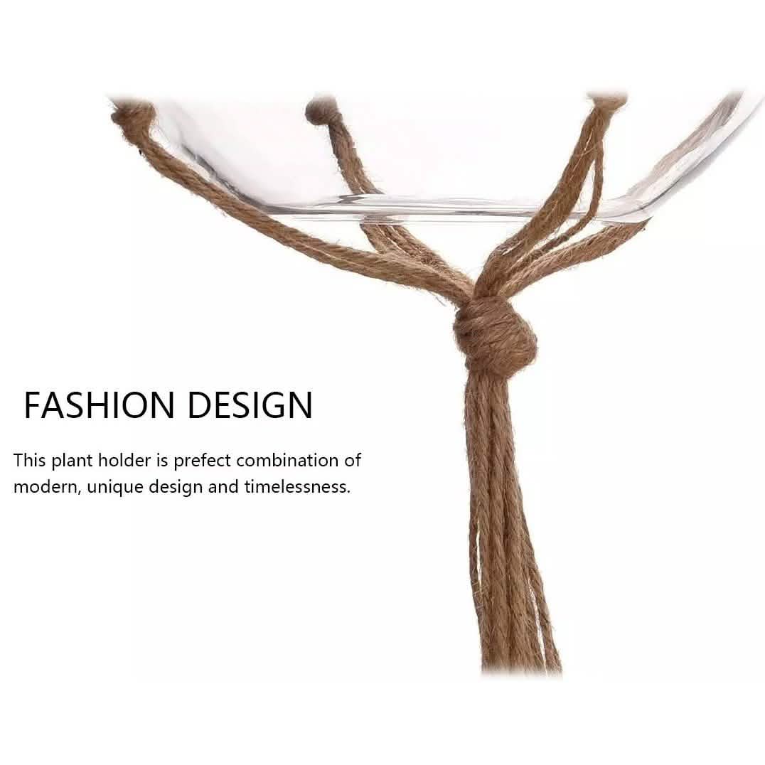 2-Pack: Indoor Outdoor Hanging Pot Rope Net Macrame Plant Hanger