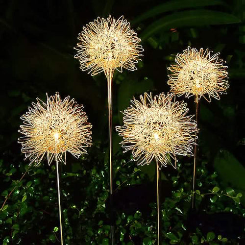 2-Pack: Outdoor Solar Dandelion Lawn Lights — product image
