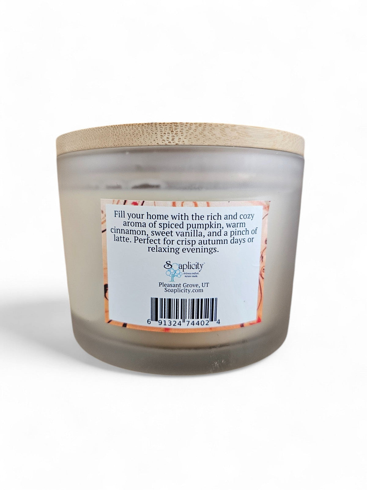 Pumpkin Spice Latte Candle - Coconut-Soy, 2 Sizes — product photo 3