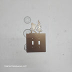 Bigfoot Metal Light Switch Cover – Forest Creature Plate – Powder Coated Steel (Single/Double Gang or Rocker) – Rustic Cabin & Garage Decor