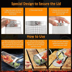 20cm/30cm BBQ Basket Stainless Cylindrical Rolling Grilling Baskets Portable Barbecue Rack For Grill For Fish Shrimp Meat Fries BBQ Grill Basket Rolling Grilling Basket Stainless Steel Grill Mesh Barbeque Grill Accessories