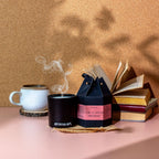 Dark Academia Candle | Cardamom ~ Leather ~ Cedar | Wood Wick Candle — product photo 3