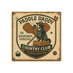 Farmer Division Metal Sign Rustic Barn Decor, Funny Farmhouse Wall Art, Paddle Daddy Country Club Gift for Farmers Tractor Lovers
