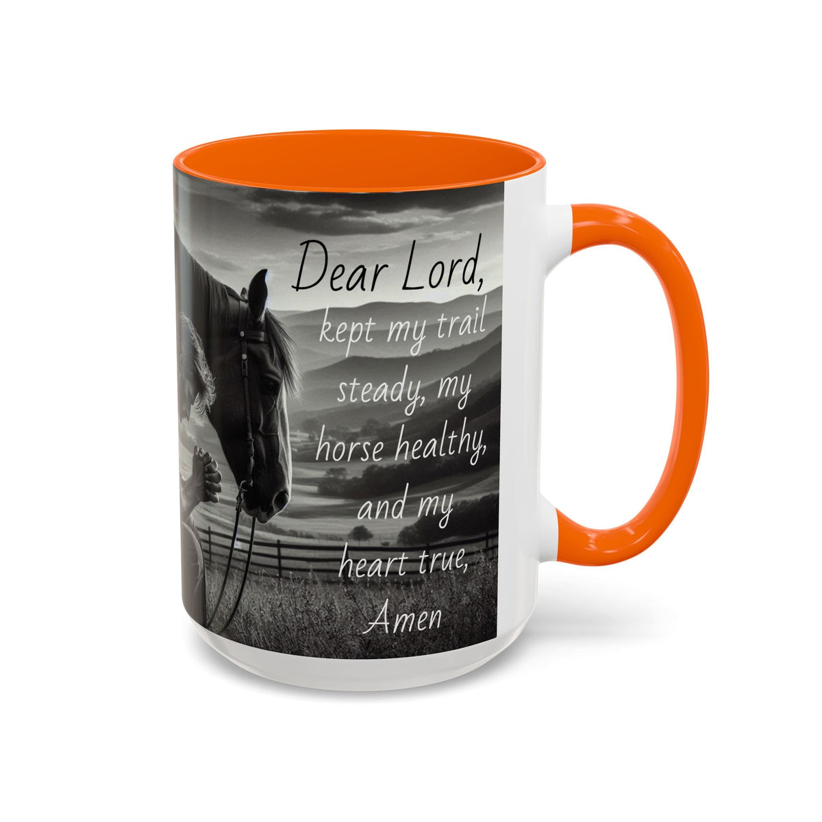 Praying Cowboy Inspirational Coffee Mug, Western Theme Mug