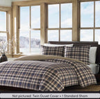 Eddie Bauer Port Gamble Indigo Cotton Duvet Cover Set