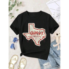 Vintage Gilley's Pasadena Texas Women's T-Shirt – Retro Western Crew Neck Black Tops