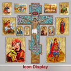 Saint Francis Wooden Gold Plated Religious Christian Sacred Icon - Inspirational Icon Decor - 85024