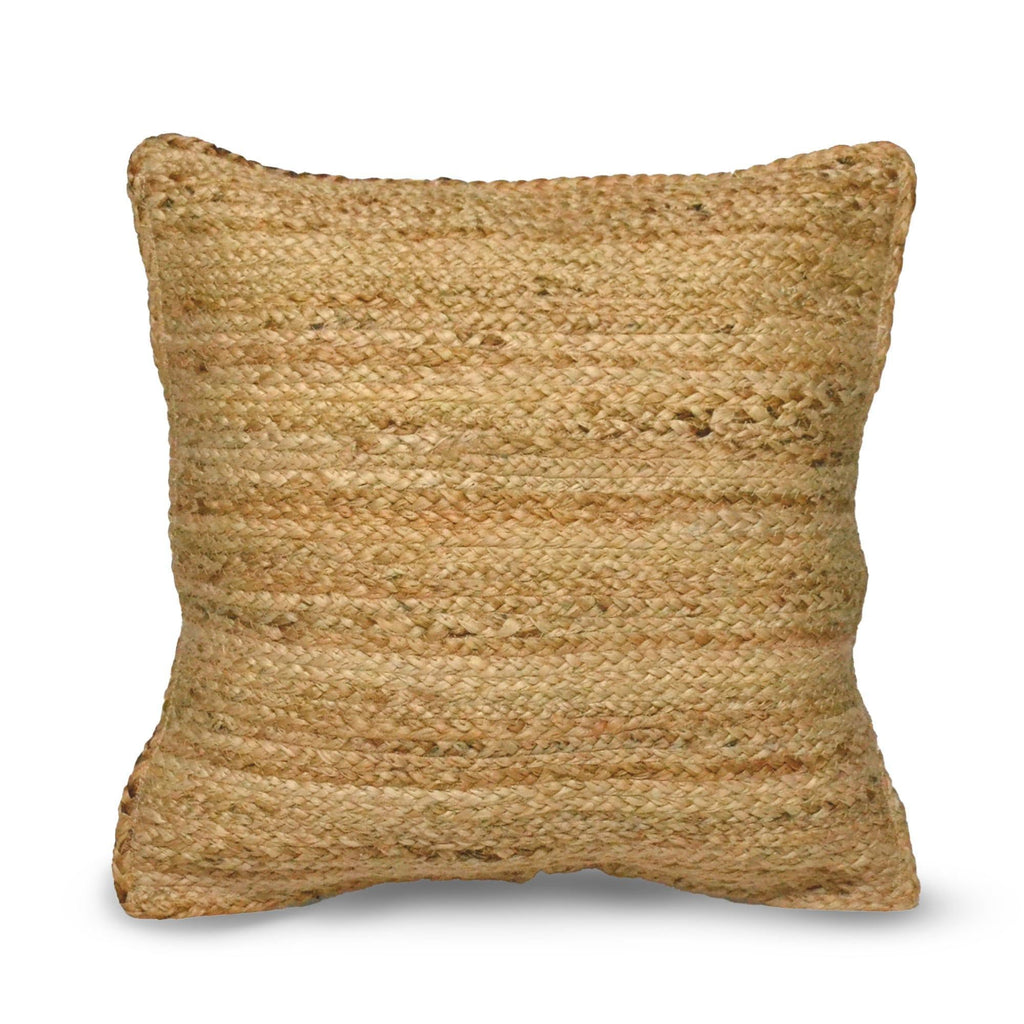 The Fine Living Co. Jute Throw Pillow Covers Braided Decorative Pillow Covers Farmhouse Accent Pillows for Couch Living Room Decor 18 x 18 inch N — product image