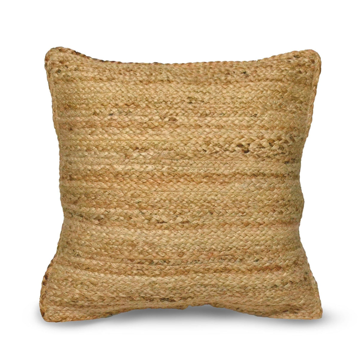 The Fine Living Co. Jute Throw Pillow Covers Braided Decorative Pillow Covers Farmhouse Accent Pillows for Couch Living Room Decor 18 x 18 inch N — product image