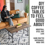 RESTORE Trail Brown Solid Wood Coffee Table