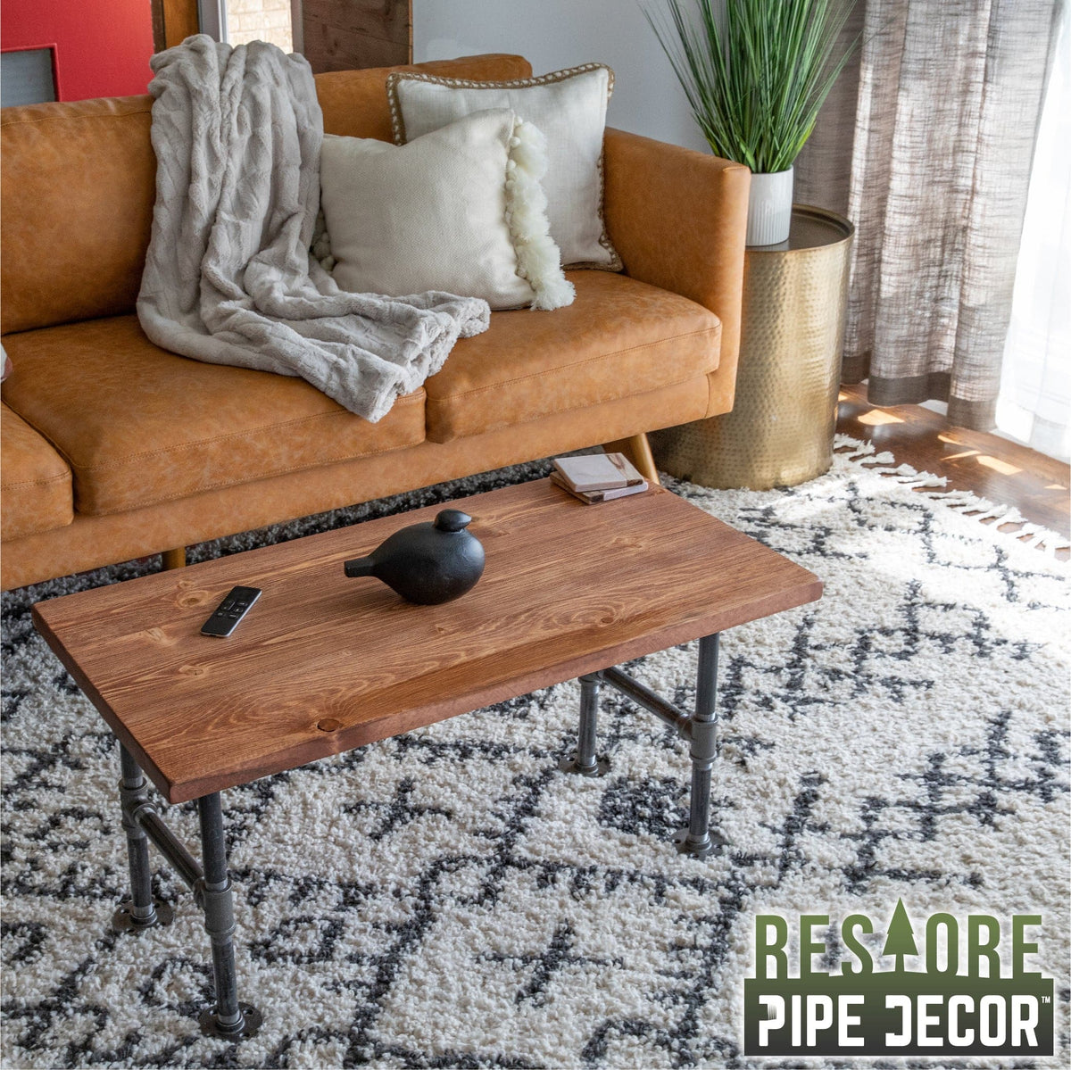 RESTORE Sunset Cedar Solid Wood Coffee Table