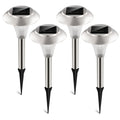 4-Pack Color-Changing Solar Garden Pathway Lights – IP44 Rated