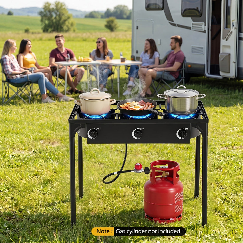 3 Burner Propane Stove 240000 BTU Outdoor Camping Grill — product image