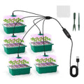 Indoor Seed Starter Kit – 5 Grow Lights, 60-Cell Tray & Humidity Dome