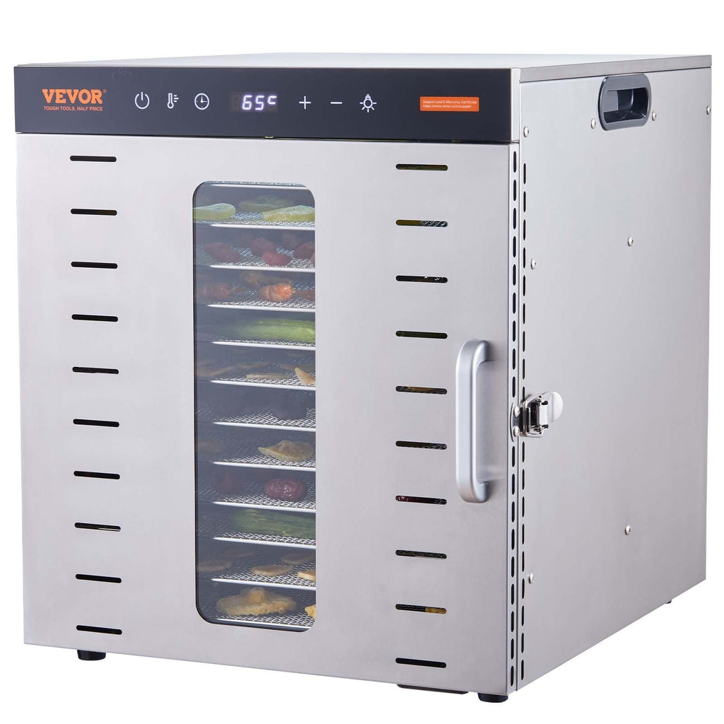 Food Dehydrator Machine, 10 Stainless Steel Trays, 1000W Electric Food Dryer with Digital Adjustable Timer & Temperature for Jerky, Herb, Meat, Beef, Fruit, Dog Treats and Vegetables