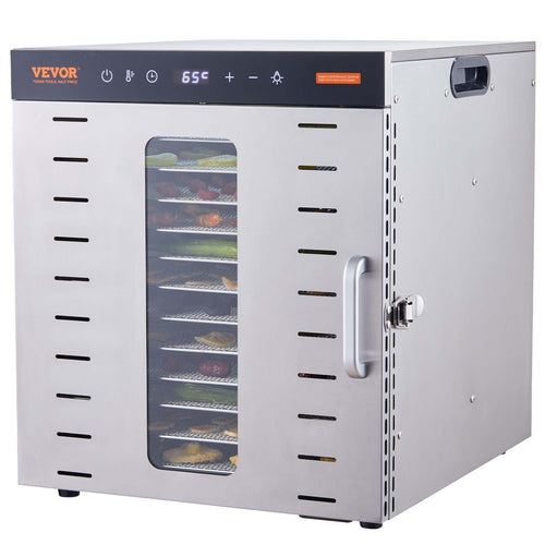 Food Dehydrator Machine, 10 Stainless Steel Trays, 1000W Electric Food Dryer with Digital Adjustable Timer & Temperature for Jerky, Herb, Meat, B — product image