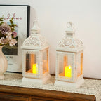 13'' High Decorative Hanging Lantern (Cream)