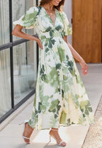 Sissyaki Women's Floral Smocked Midi Dress