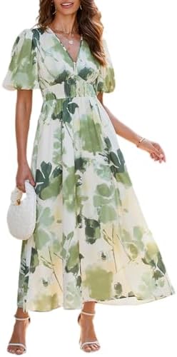Sissyaki Women's Floral Smocked Midi Dress