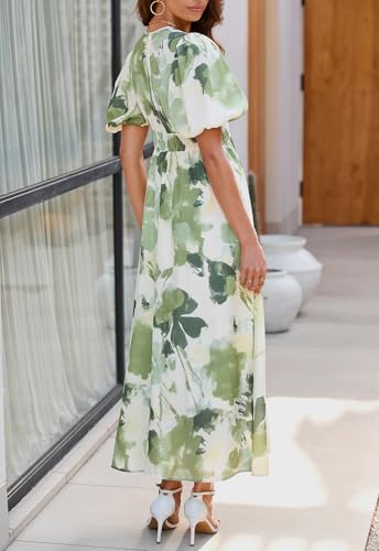 Sissyaki Women's Floral Smocked Midi Dress