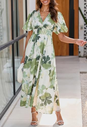 Sissyaki Women's Floral Smocked Midi Dress