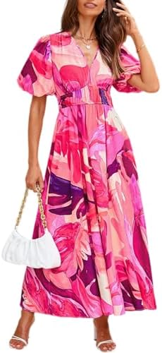 Sissyaki Women's Floral Smocked Midi Dress