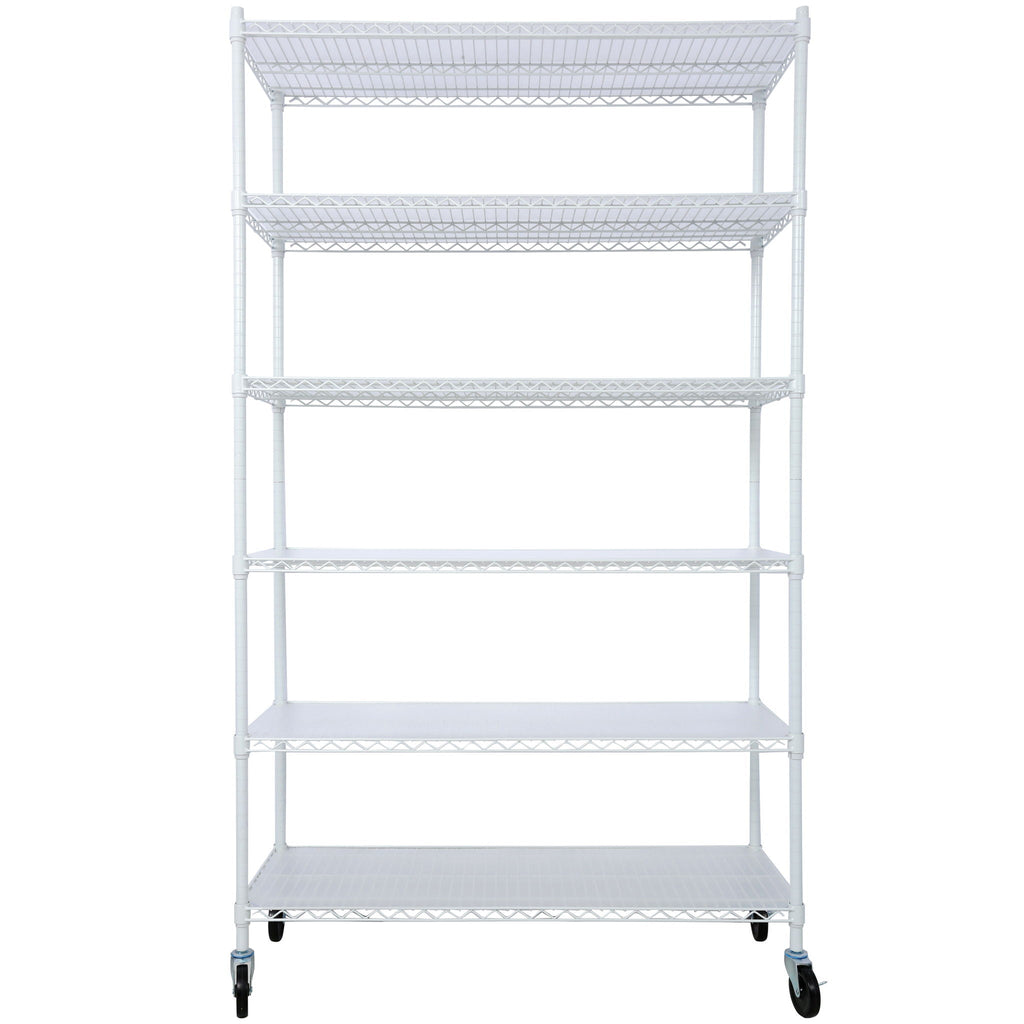 6 Tier Heavy Duty Metal Shelf Wire Shelving Unit