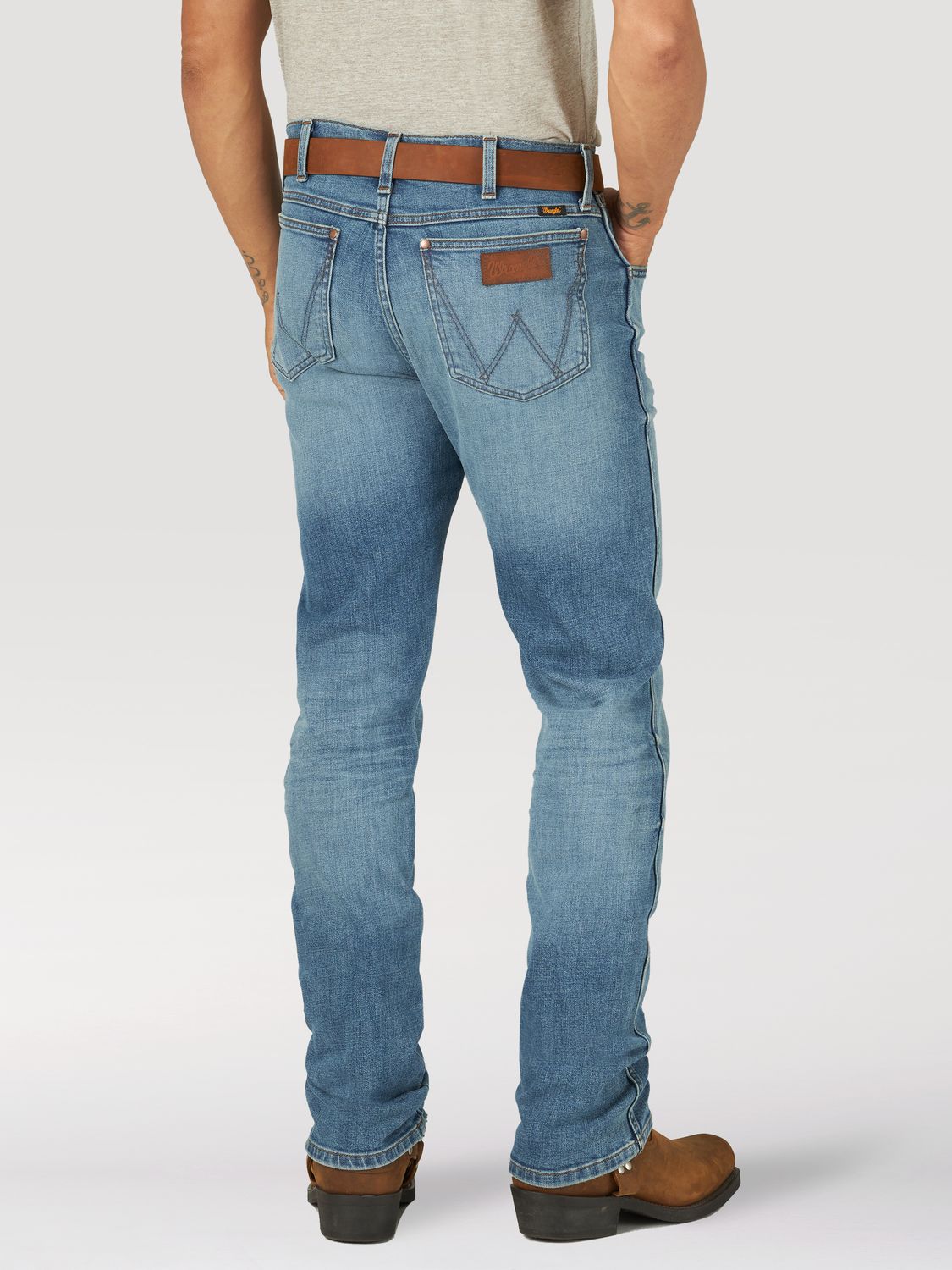 Wrangler - Men's Retro Green Jean Slim Straight Jeans - 88MWPGR