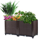 Raised Garden Bed Plant Growth Box with Self-watering System for Garden Patio Balcony Elevated Planter Box for Flowers Vegetables Herbs — product image